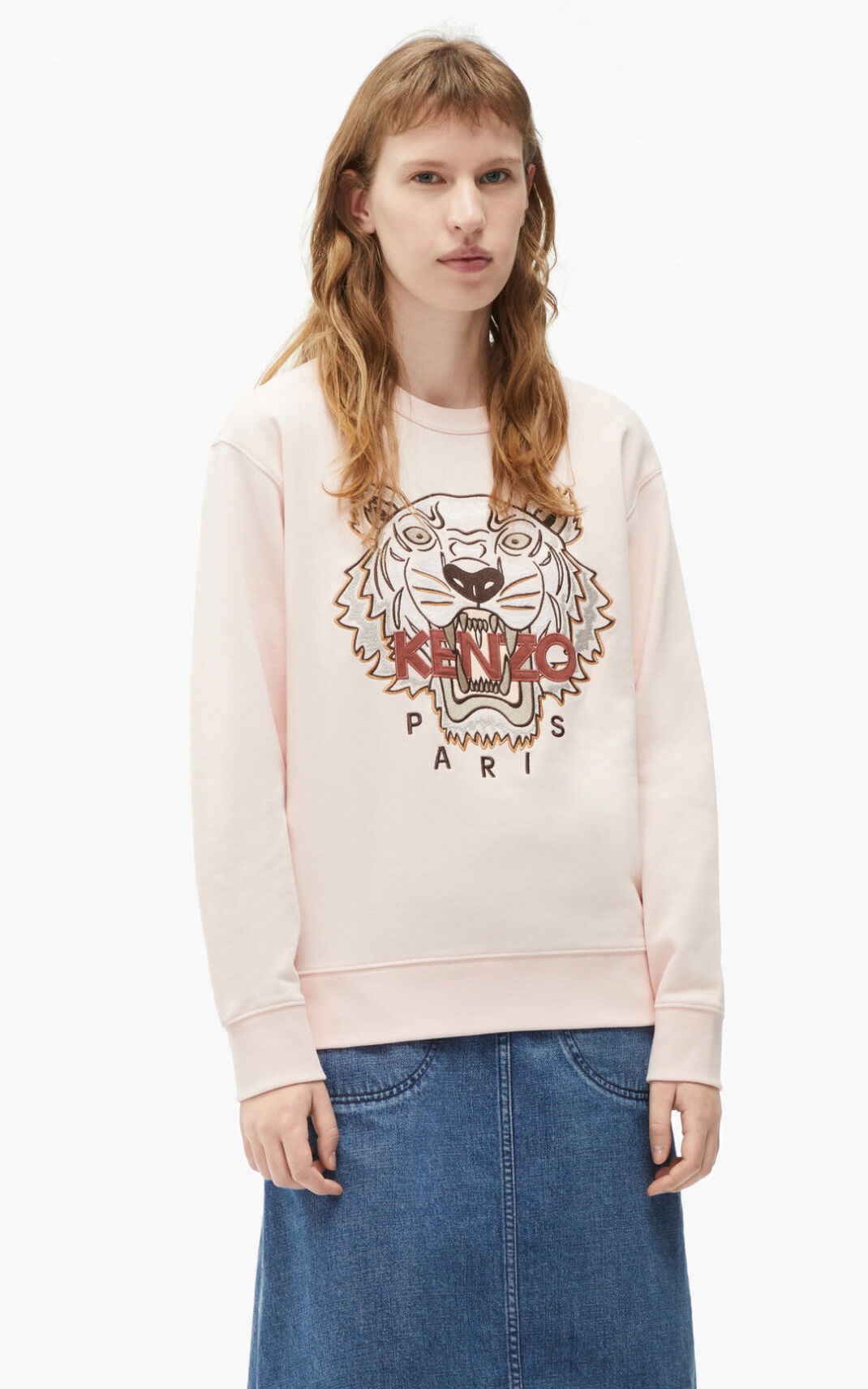 Sudadera Kenzo Tiger Mujer Rosas QNV934572